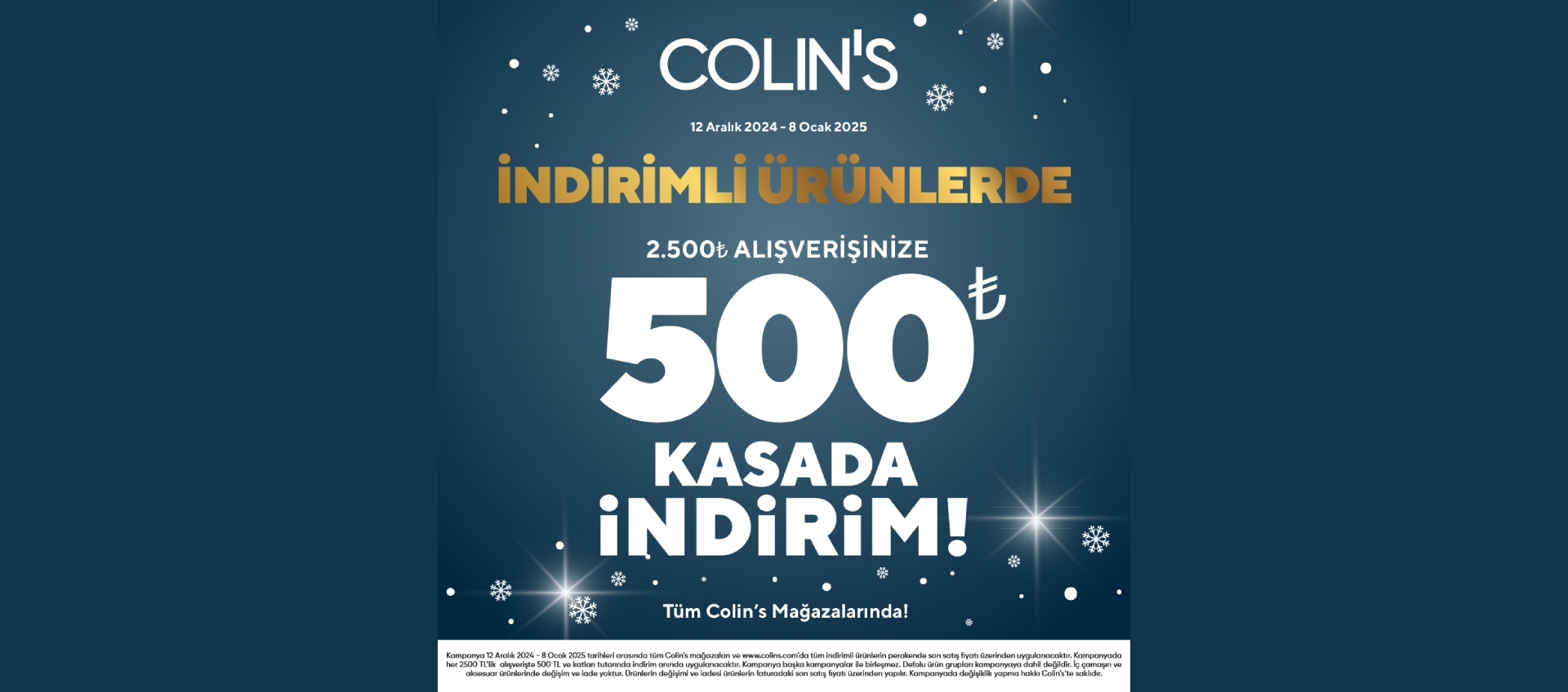 Colin's 500 TL Kasada İndirim