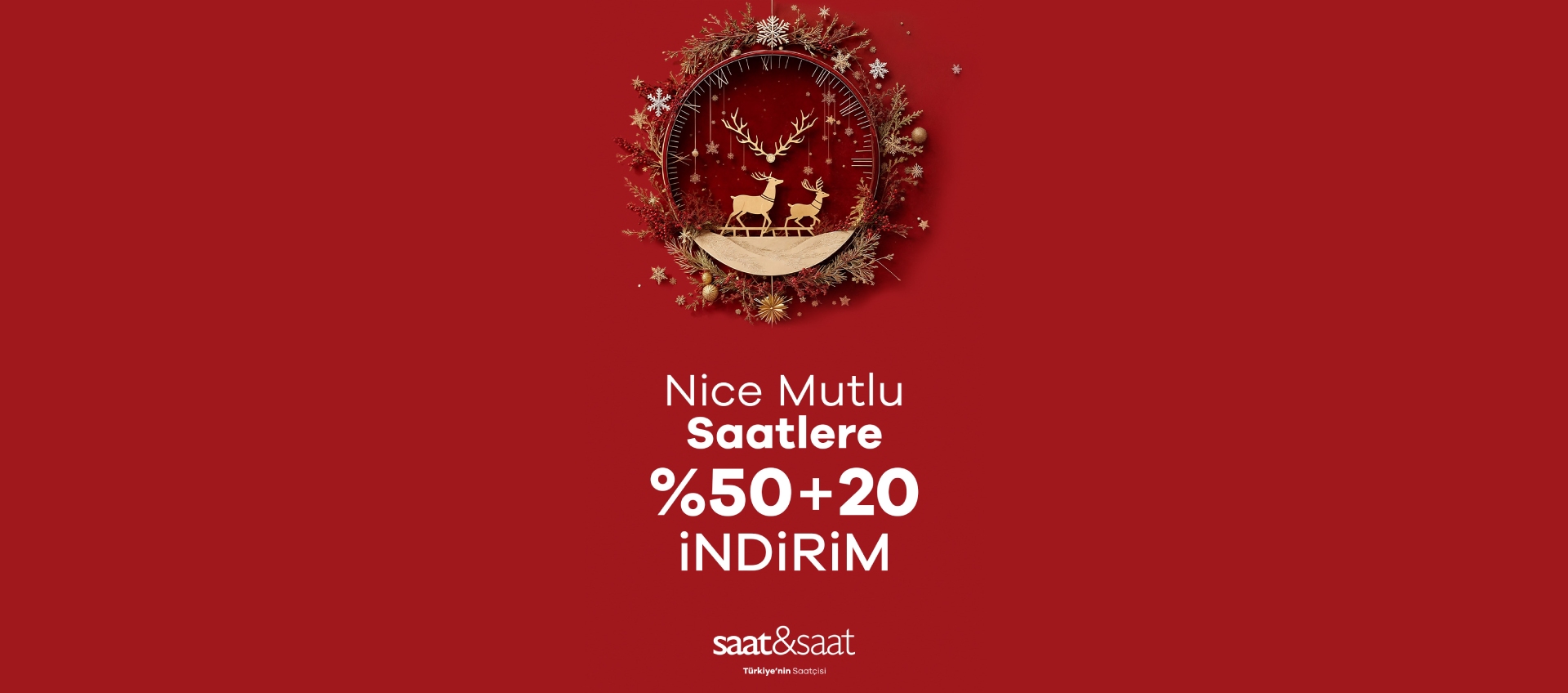 Saat & Saat' de %50 + %20 İndirim